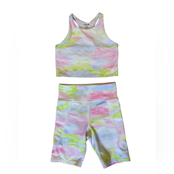 Old Navy Other - Old Navy Active Pastel Tie-Dye Tank and Short Set‎ / Size 10-12